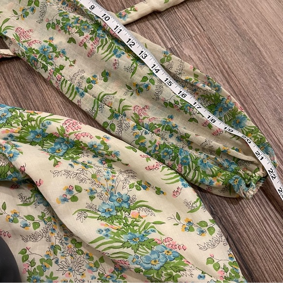 Vtg 70s This Is Yours Women’s XS Prairie Dress Gunne Style Floral Renaissance - Picture 10 of 11